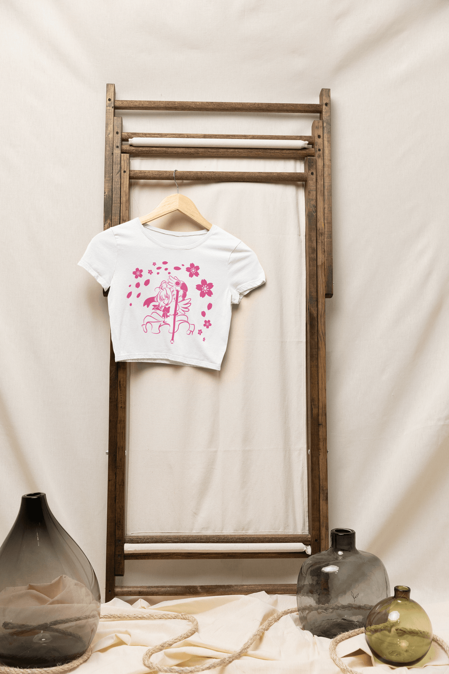 Sakura Crop Tee – Inspired by Cardcaptor Sakura Fungi Freak