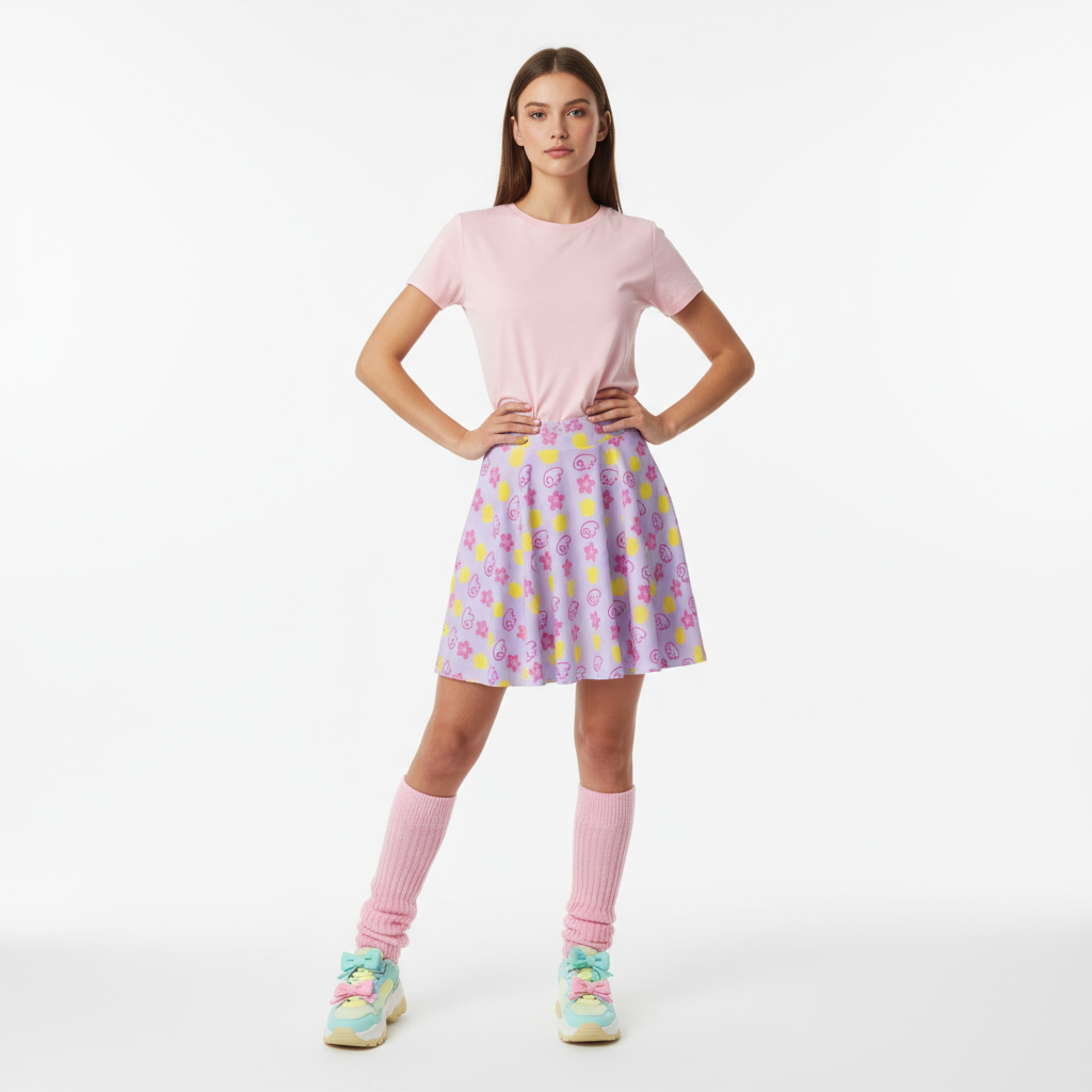 Sakura Symbols Skater Skirt – Inspired by Cardcaptor Sakura Fungi Freak