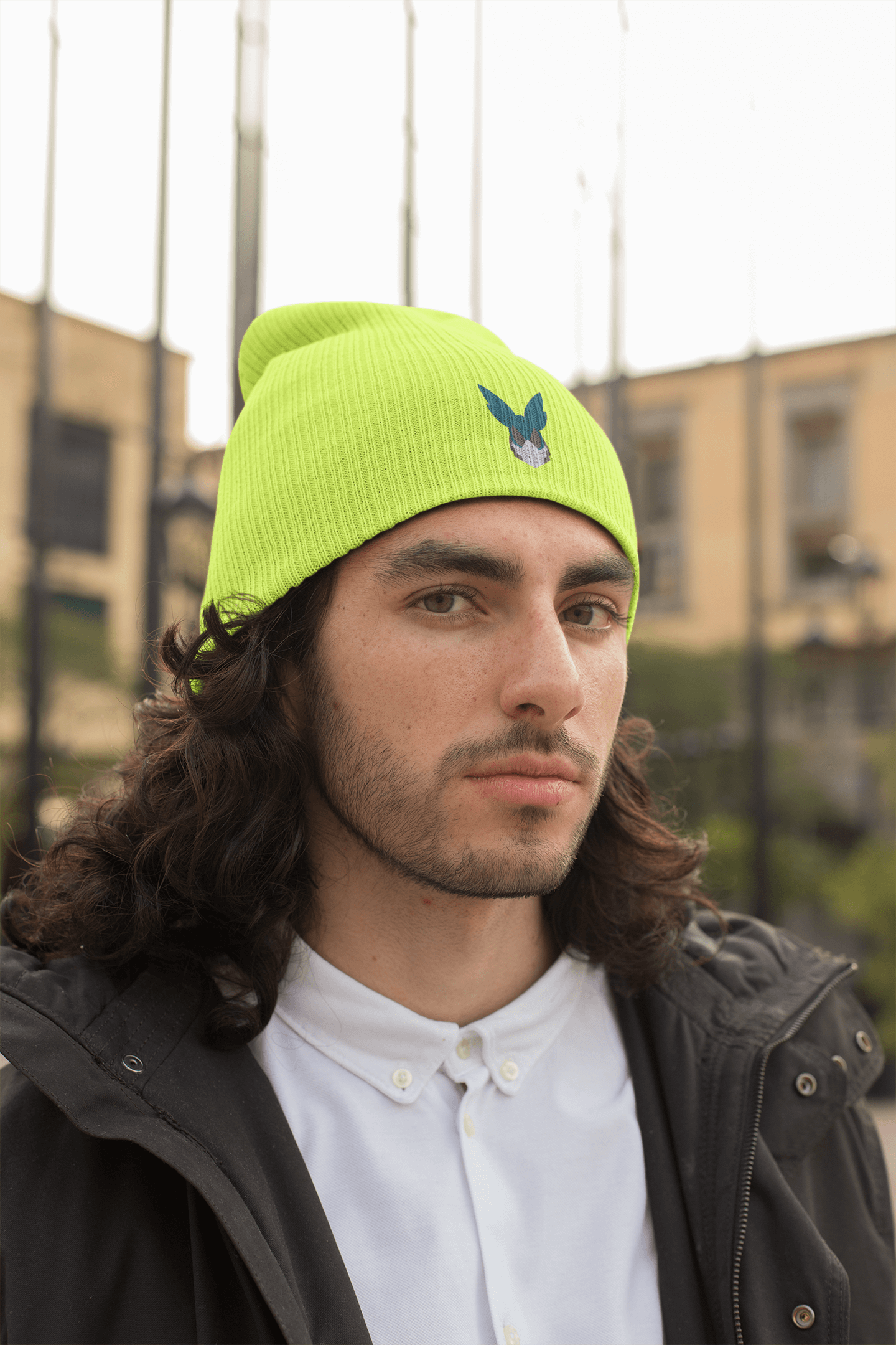 Deku Mask Organic ribbed beanie-Inspired by My Hero Academia Fungi Freak