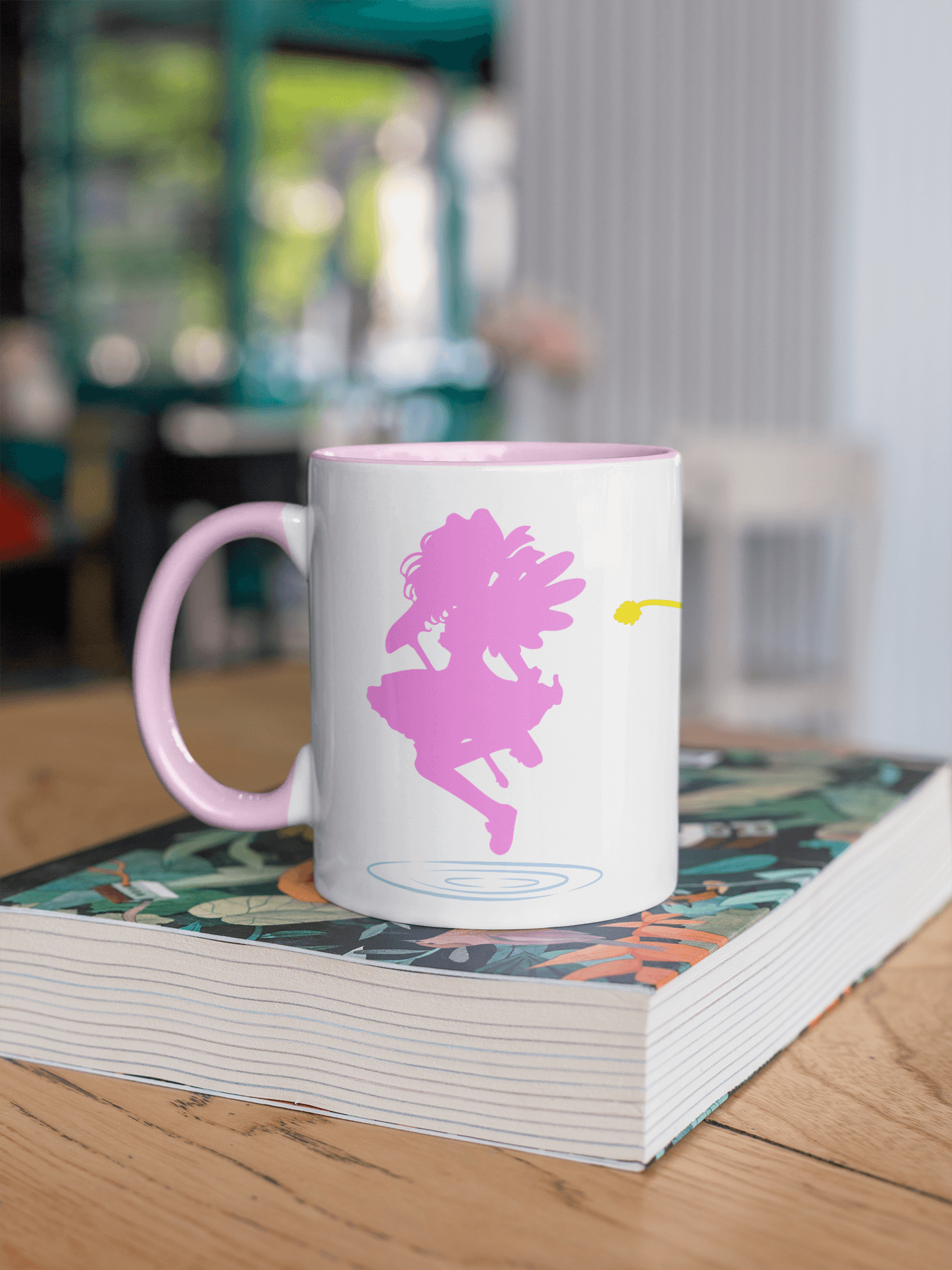 Sakura Mug with Color Inside – Inspired by Cardcaptor Sakura Fungi Freak