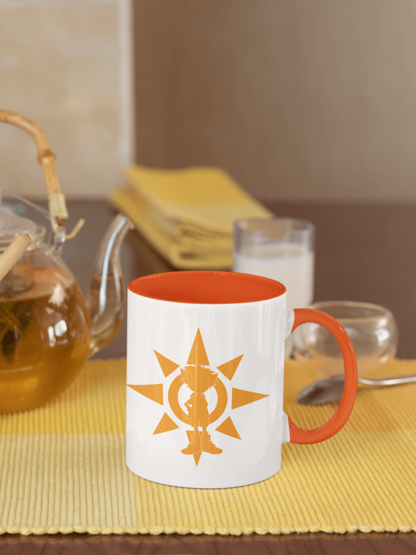 Taichi (Tai)/Agumon Mug with Color Inside – Inspired by Digimon Adventure Fungi Freak
