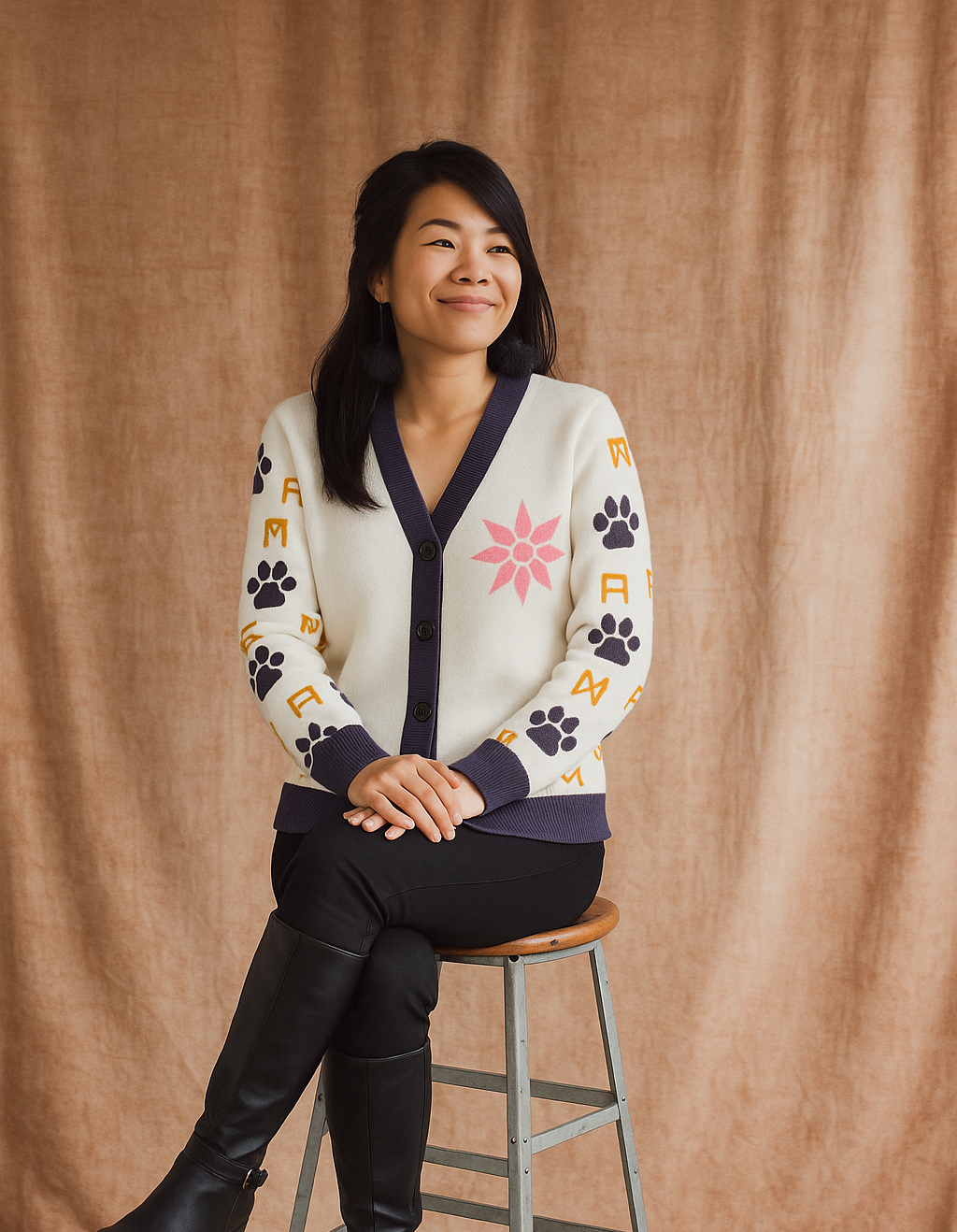 Light Crest Knitted Cardigan – Inspired by Digimon Adventure Fungi Freak