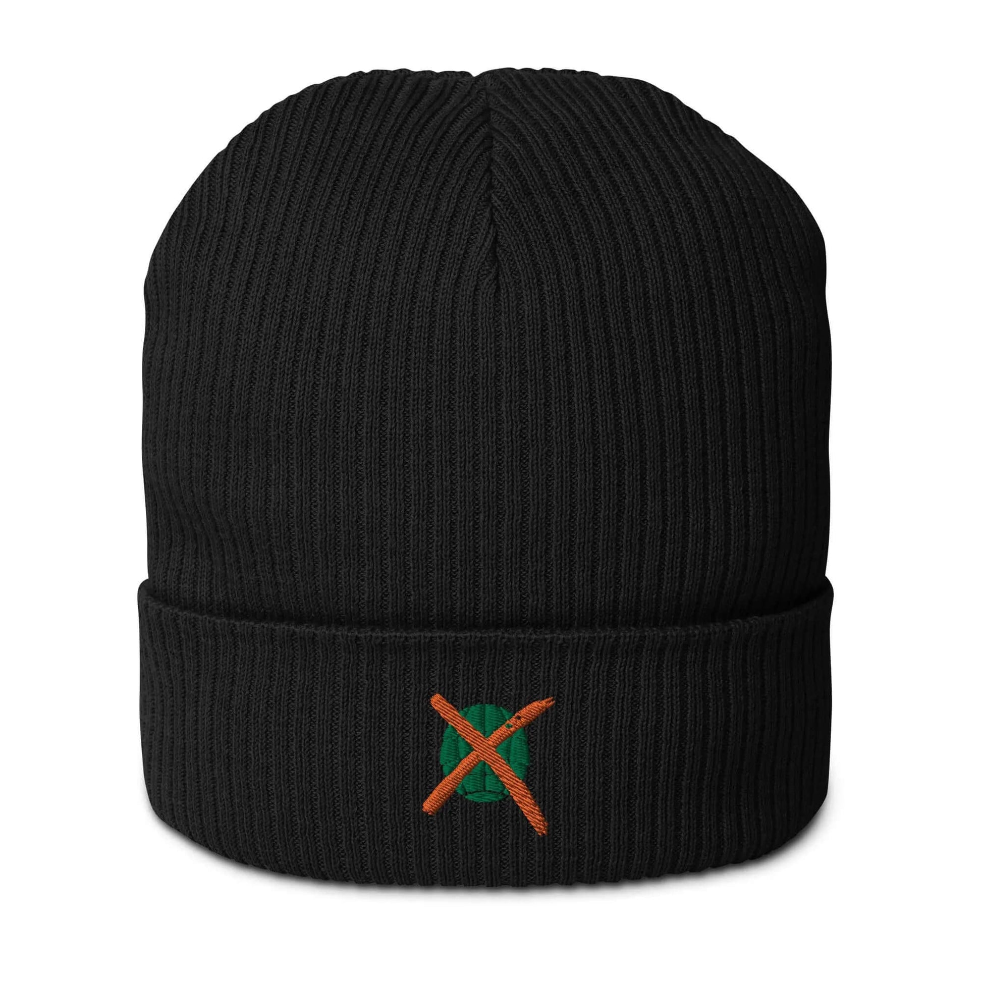Bakugou Dynamite Symbol Organic ribbed beanie (My Hero Academia) - Fungi Freak