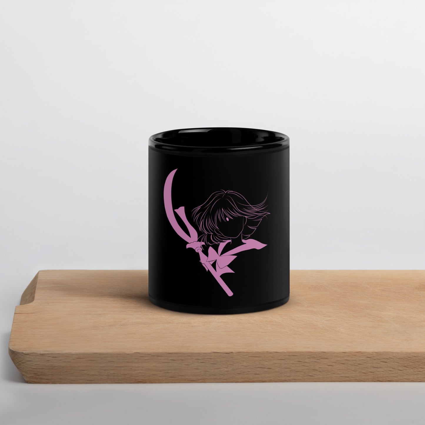 Sailor Saturn Black Glossy Mug (Sailor Moon)