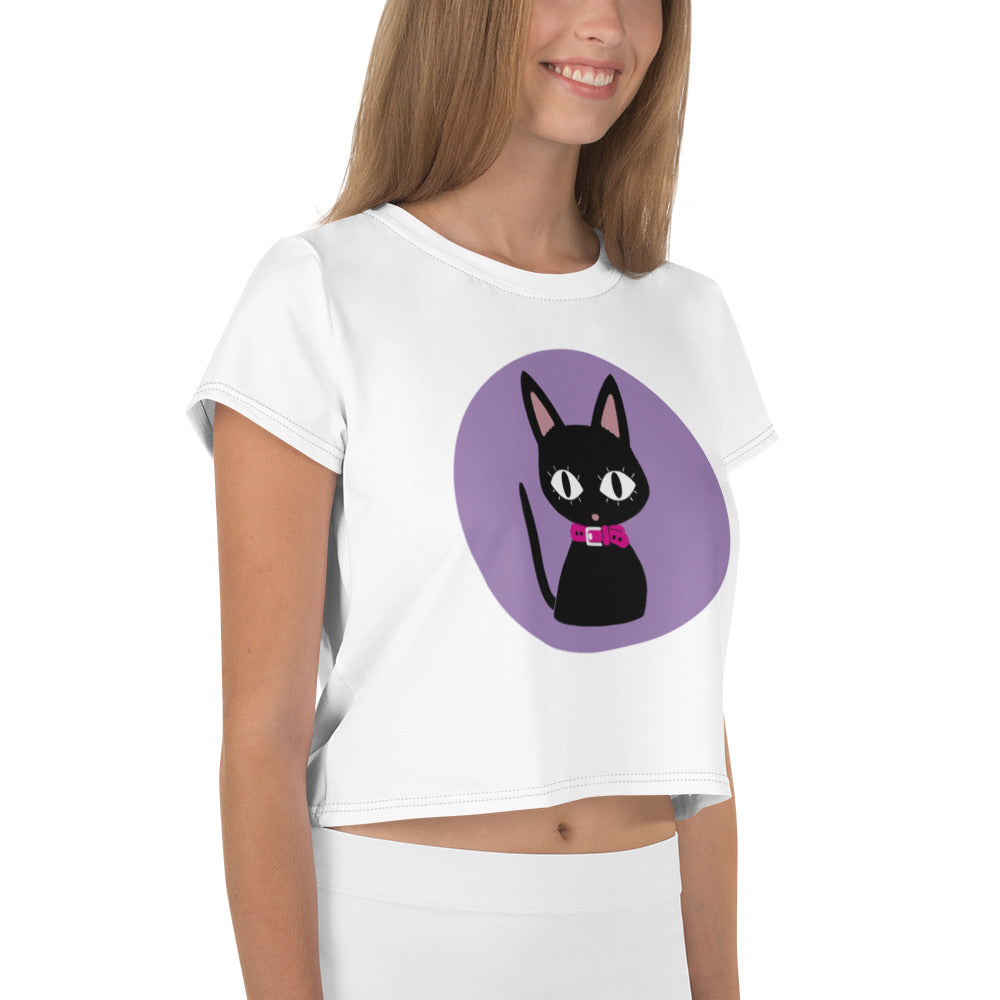 Nana (cat)/Hachi (dog) Crop Tee (Nana)