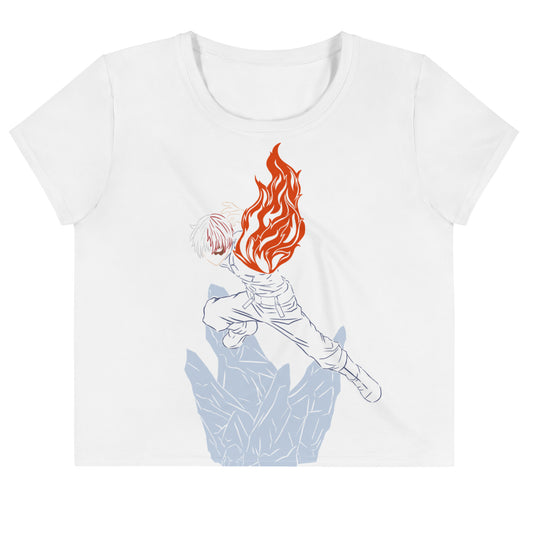 Todoroki Crop Tee (My Hero Academia)