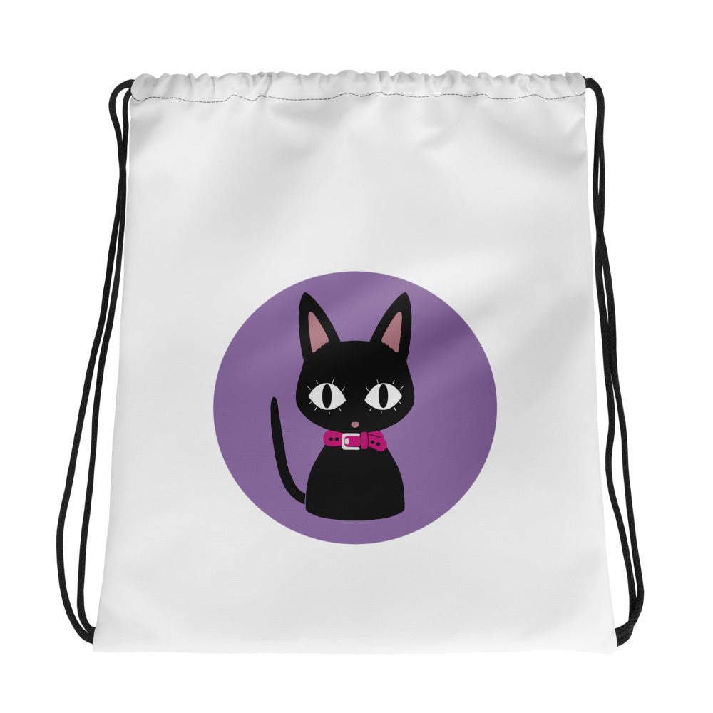 Nana Cat Design Drawstring Bag (Nana)