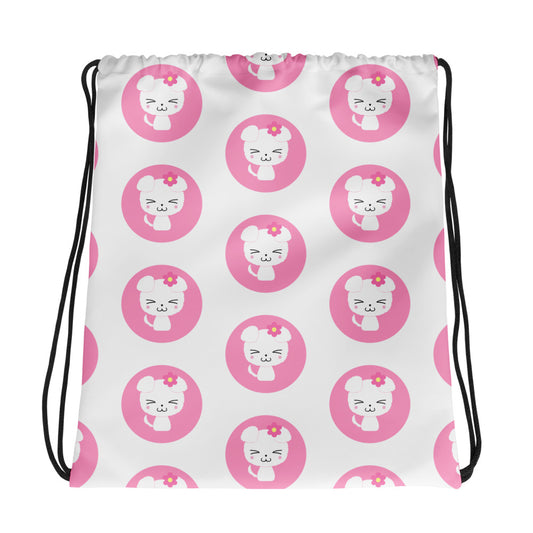 Hachi Dog Design Drawstring Bag (Nana)