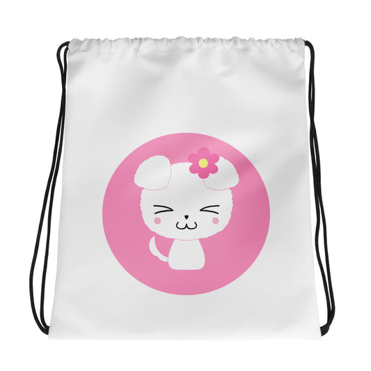 Hachi Dog Design Drawstring Bag (Nana)