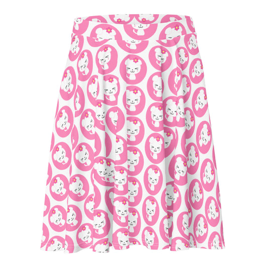 Hachi Dog Design Skater Skirt (Nana)