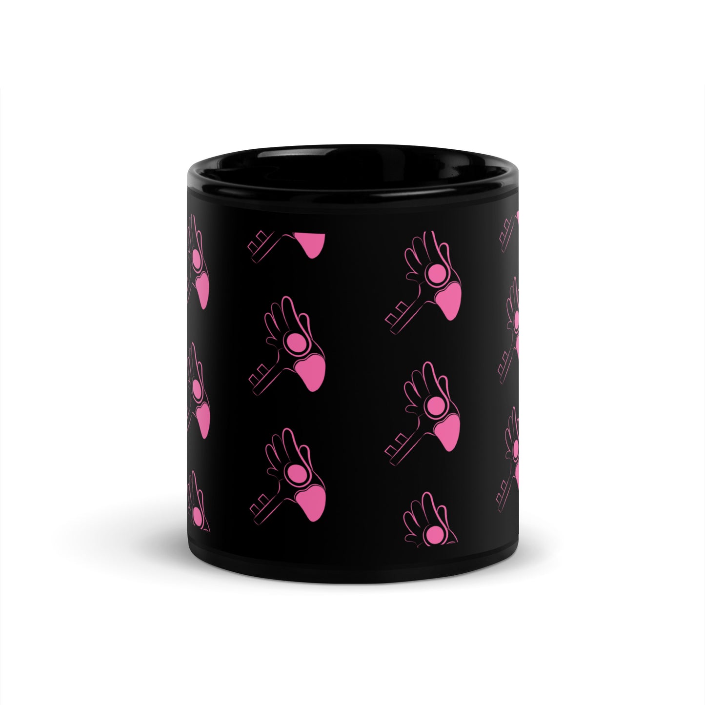 Sakura Key Black Glossy Mug (Cardcaptor Sakura)