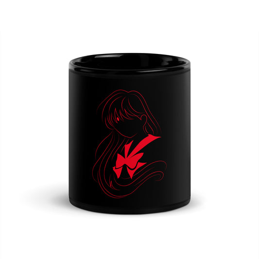 Sailor Mars Black Glossy Mug (Sailor Moon)