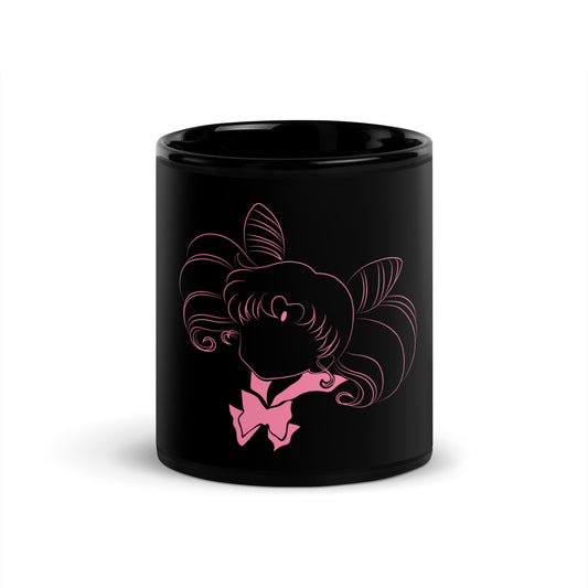 Sailor Chibi-Moon Black Glossy Mug (Sailor Moon)