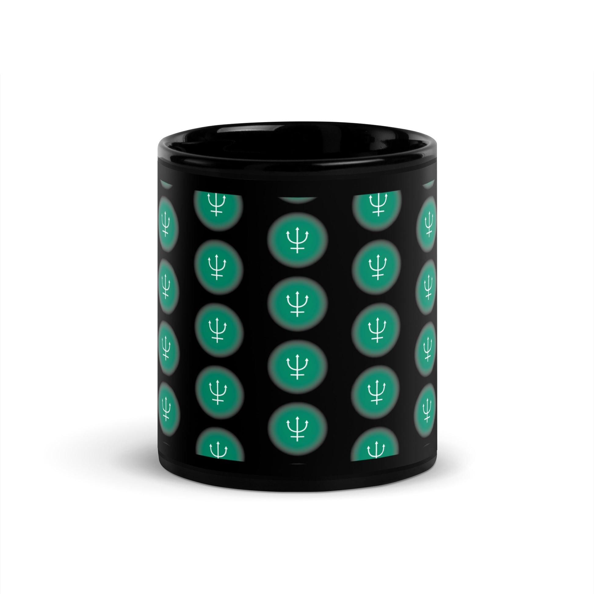 Sailor Neptune Symbol Black Glossy Mug (Sailor Moon)