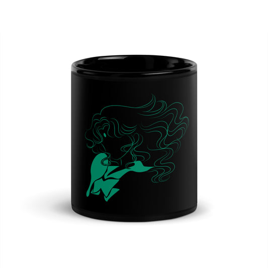 Sailor Neptune Black Glossy Mug (Sailor Moon)