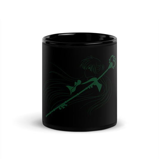 Sailor Pluto Black Glossy Mug (Sailor Moon)