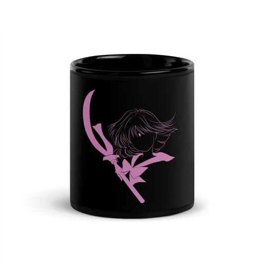 Sailor Saturn Black Glossy Mug (Sailor Moon)