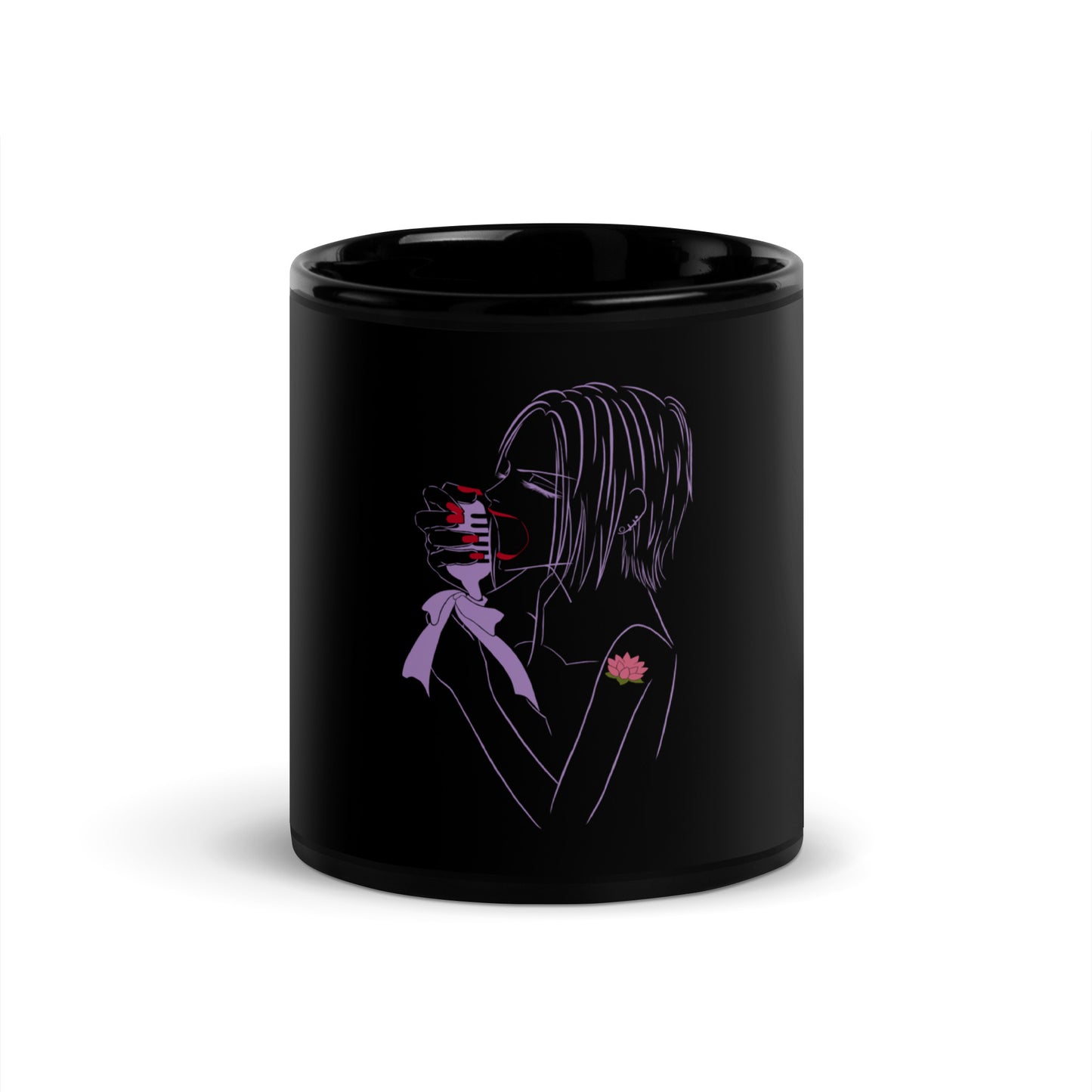 Nana Black Glossy Mug (Nana)