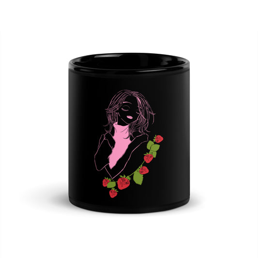 Hachi Black Glossy Mug (Nana)