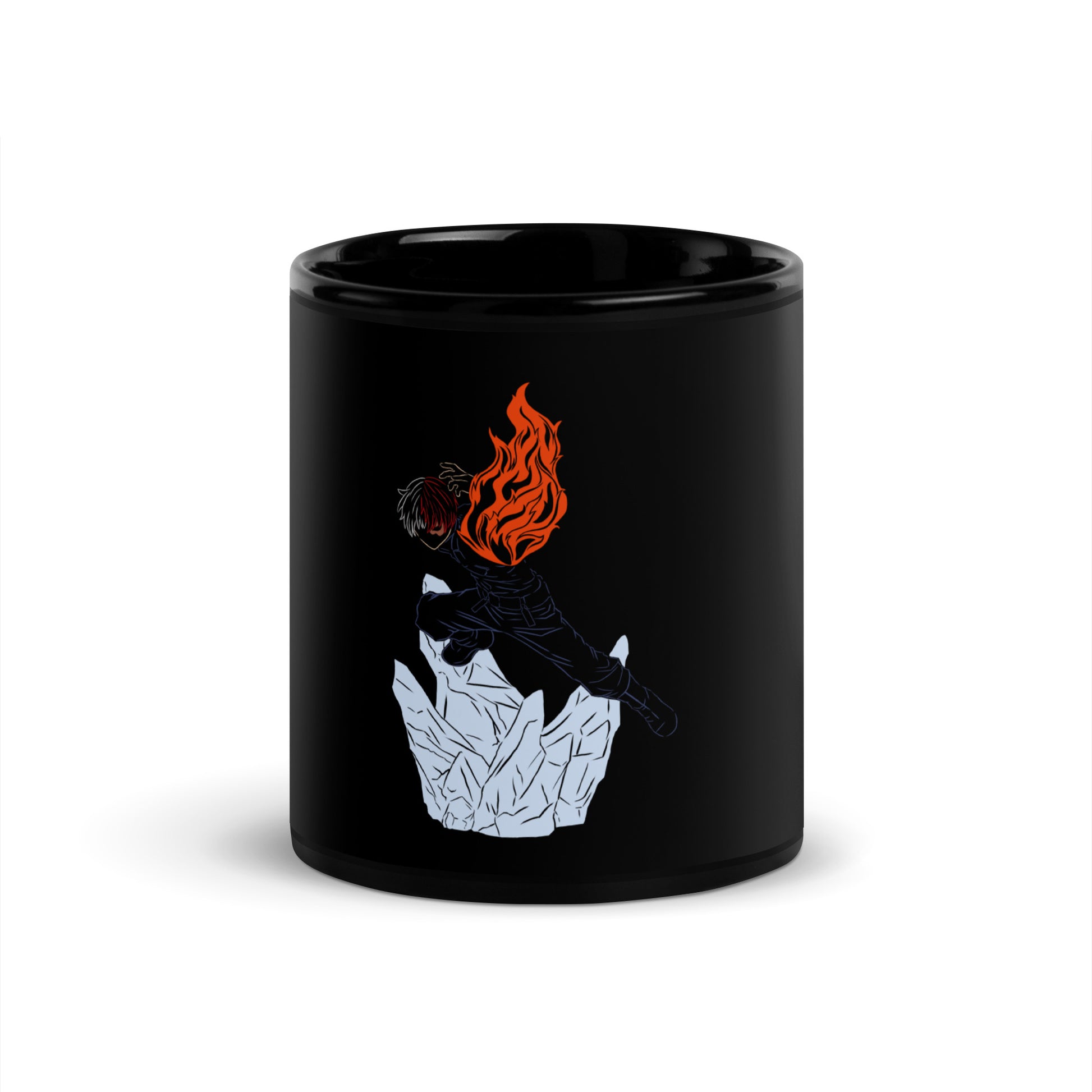 Todoroki Black Glossy Mug (My Hero Academia)