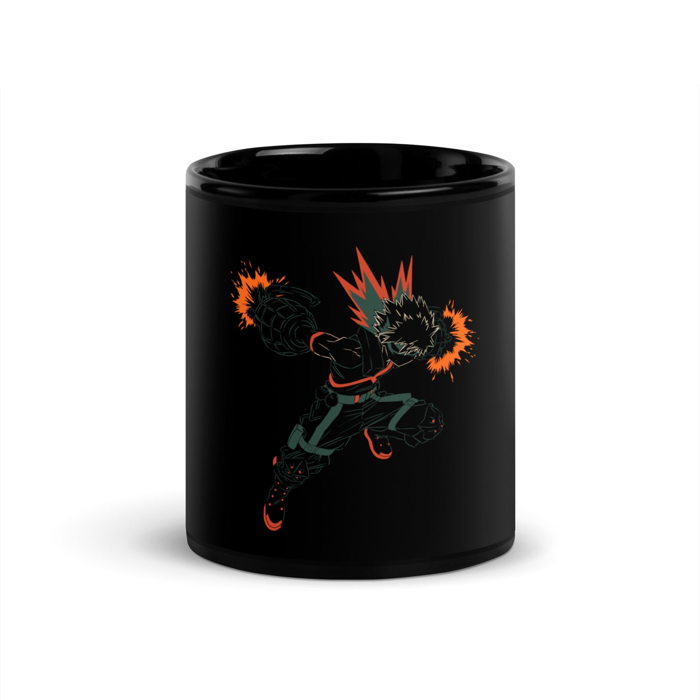 Bakugou Black Glossy Mug (My Hero Academia)