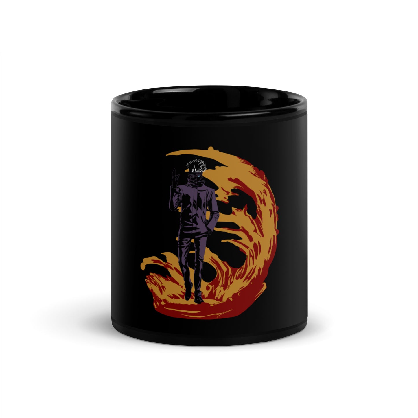 Gojo Black Glossy Mug (Jujutsu Kaisen)