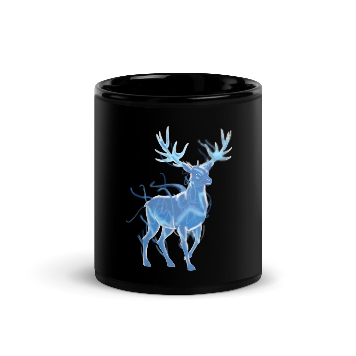 Expecto Patronum Black Glossy Mug (Harry Potter)