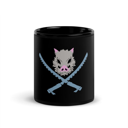 Inosuke Black Glossy Mug (Demon slayer)