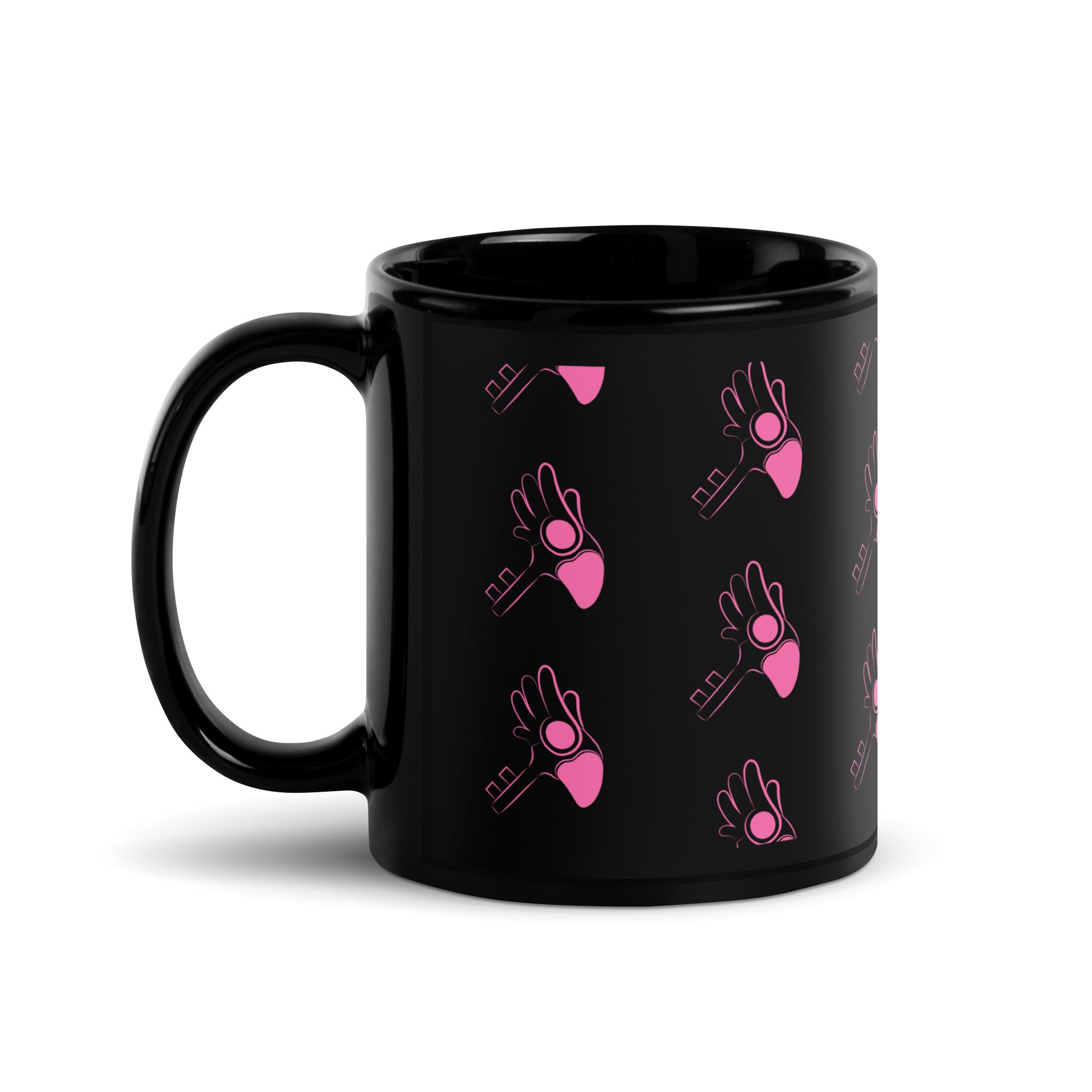 Sakura Key Black Glossy Mug (Cardcaptor Sakura)