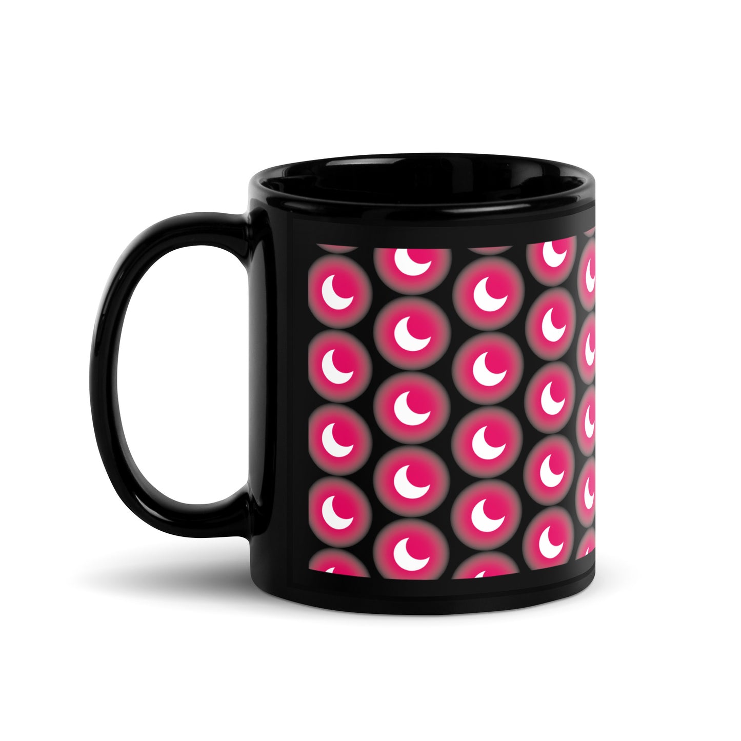 Sailor Moon Crescent Moon Symbol Black Glossy Mug (Sailor Moon)