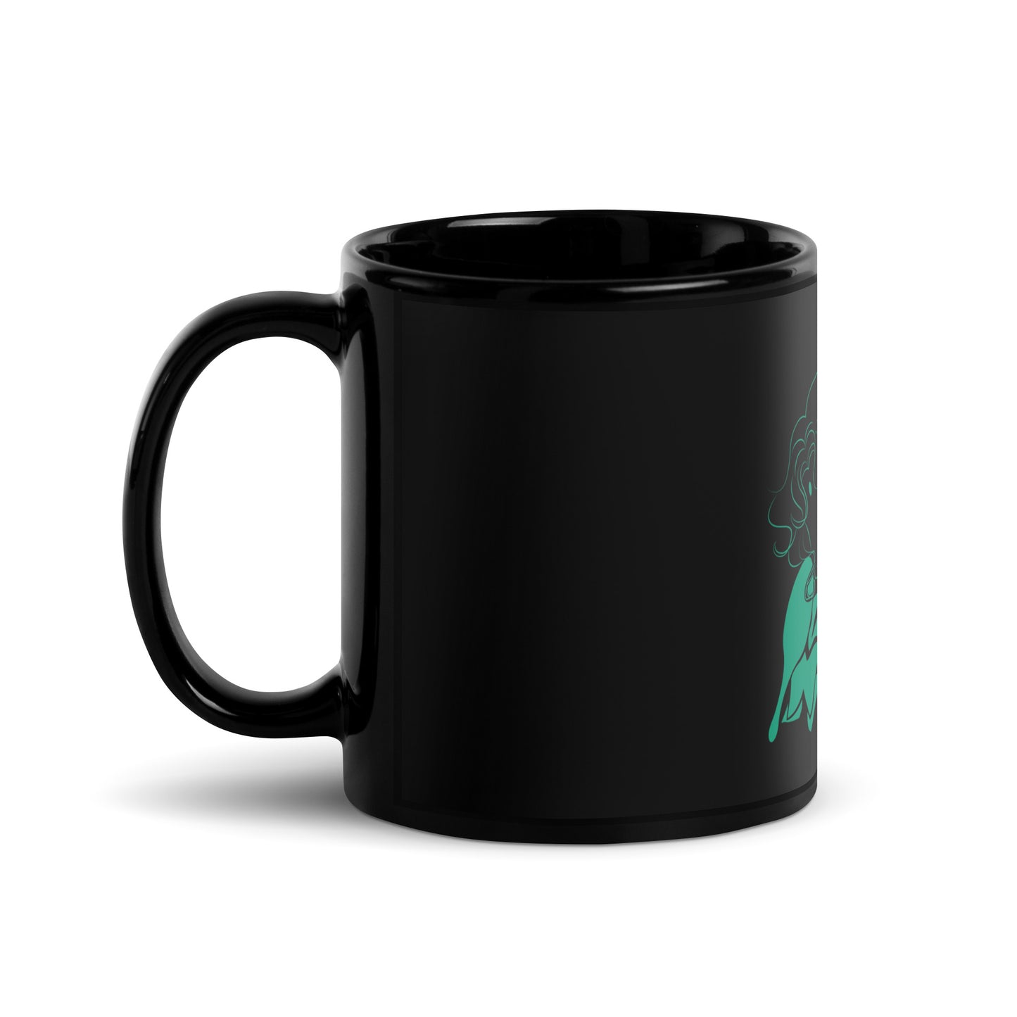 Sailor Neptune Black Glossy Mug (Sailor Moon)