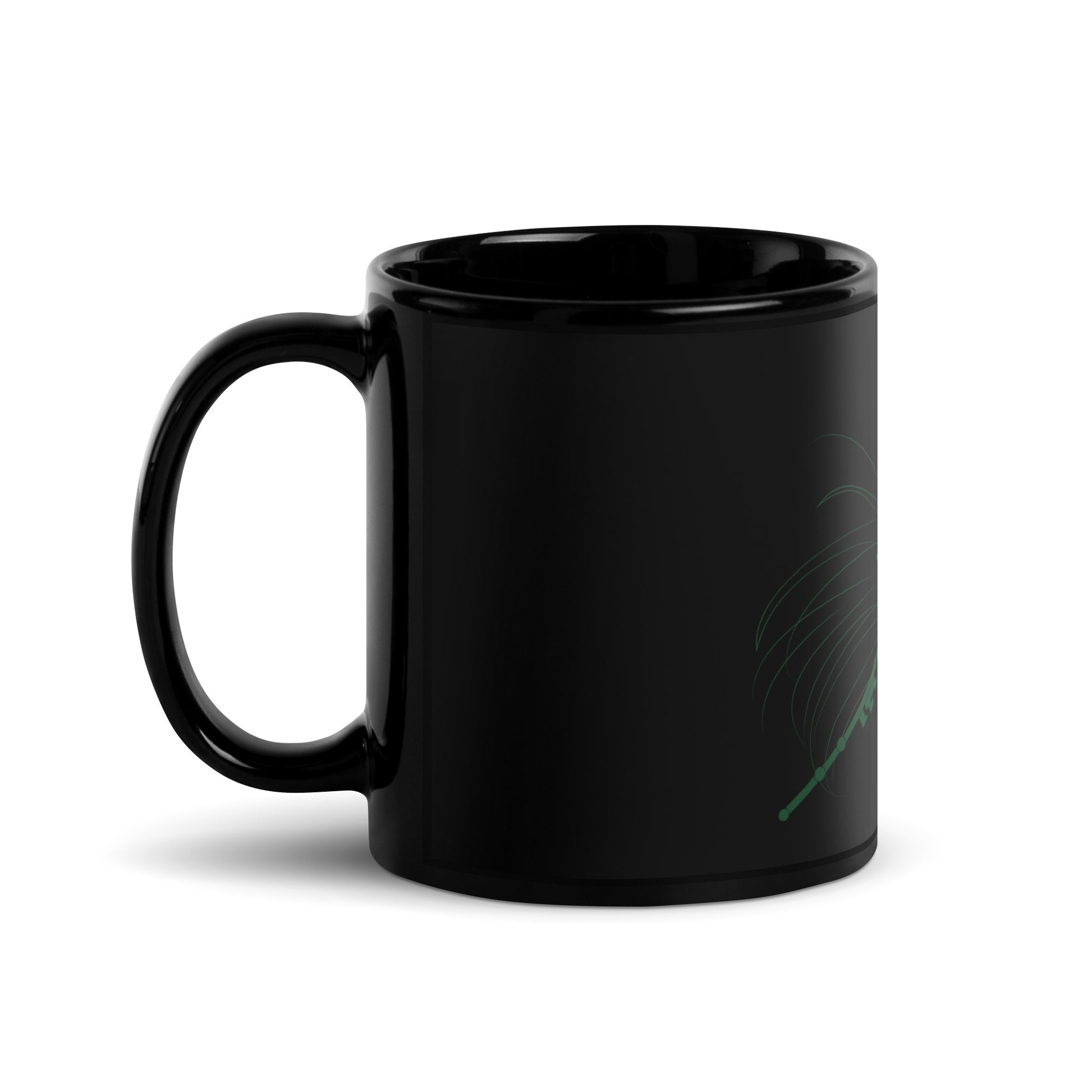 Sailor Pluto Black Glossy Mug (Sailor Moon)