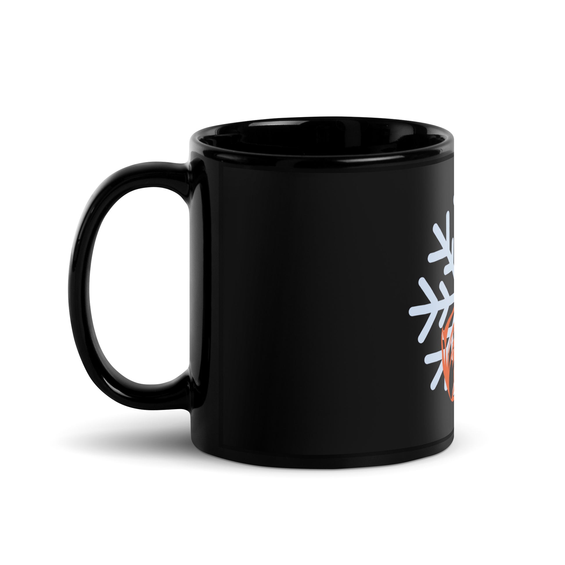 Todoroki Quirk Symbol Black Glossy Mug (My Hero Academia)