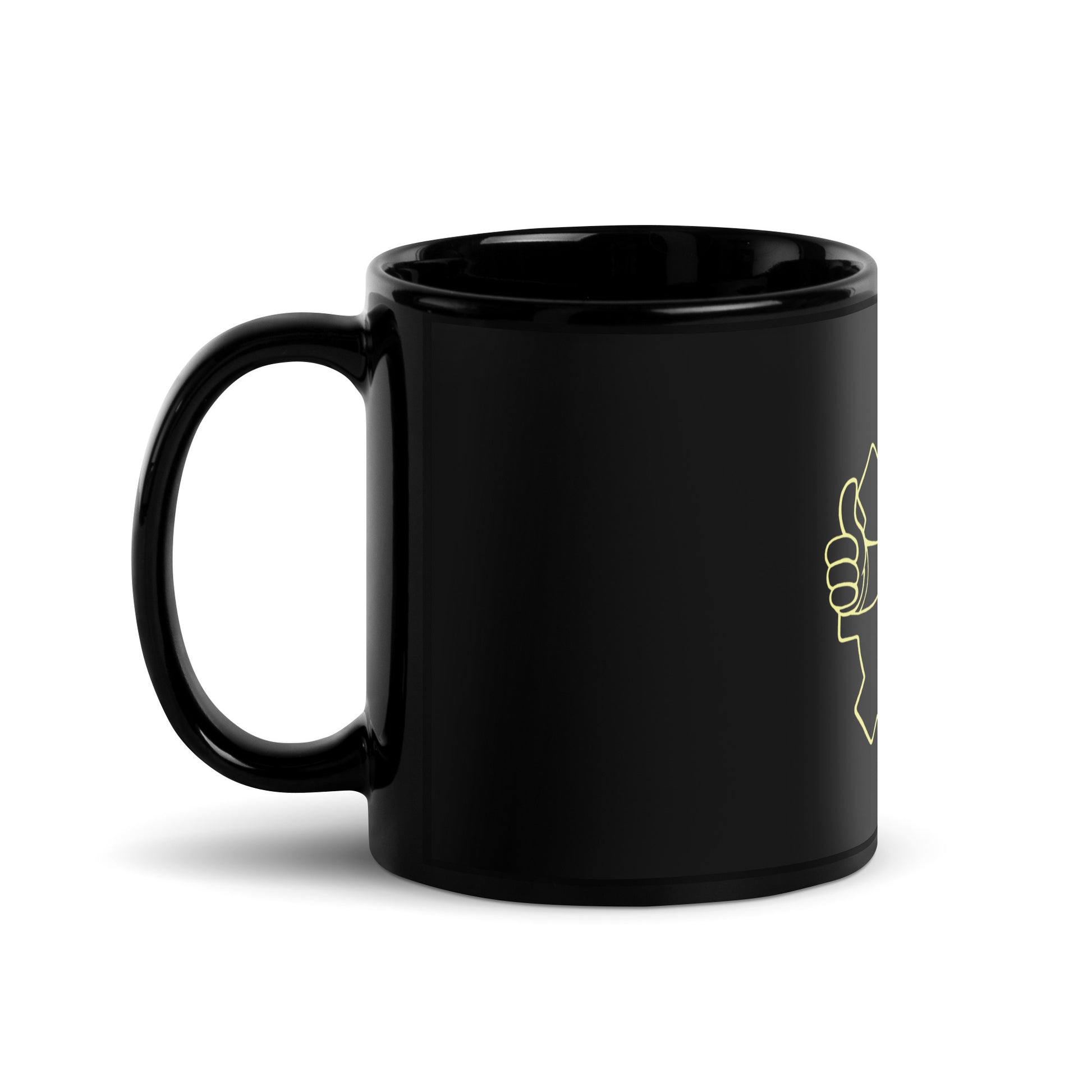 Vault-boy Black Glossy Mug (Fallout)