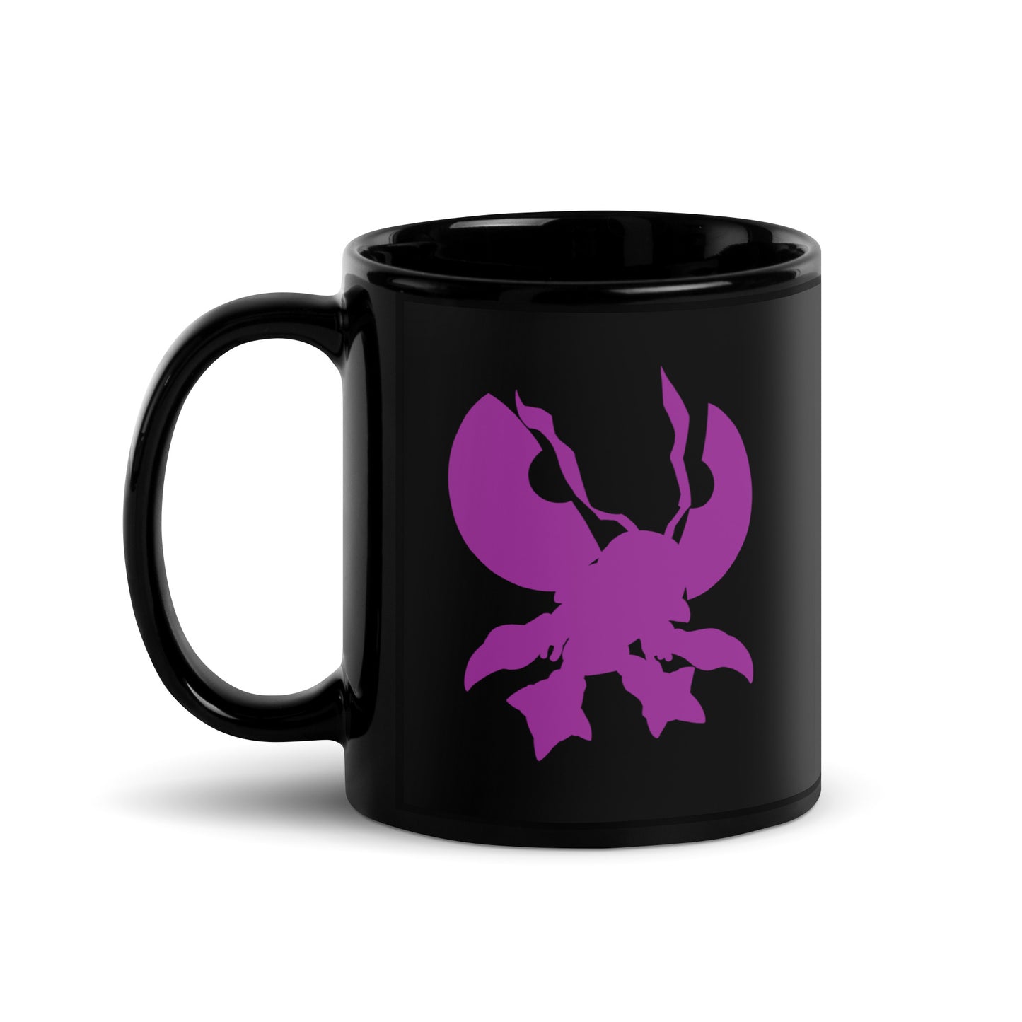 Koushiro (Izzy)/Tentomon Black Glossy Mug (Digimon)