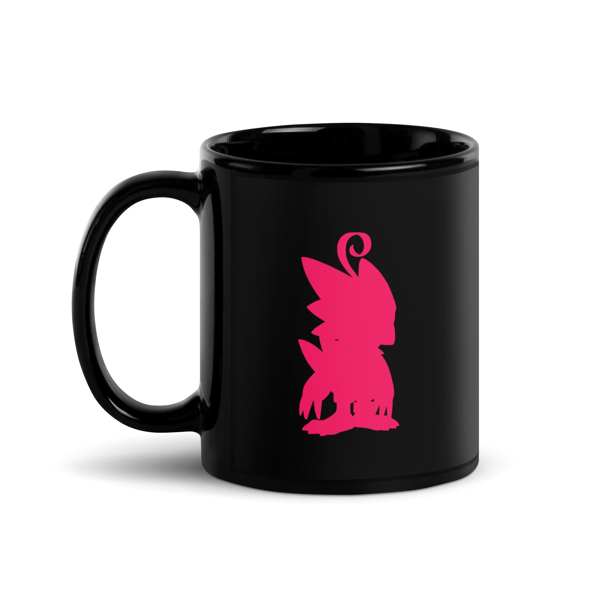 Sora/Piyomon Black Glossy Mug (Digimon)