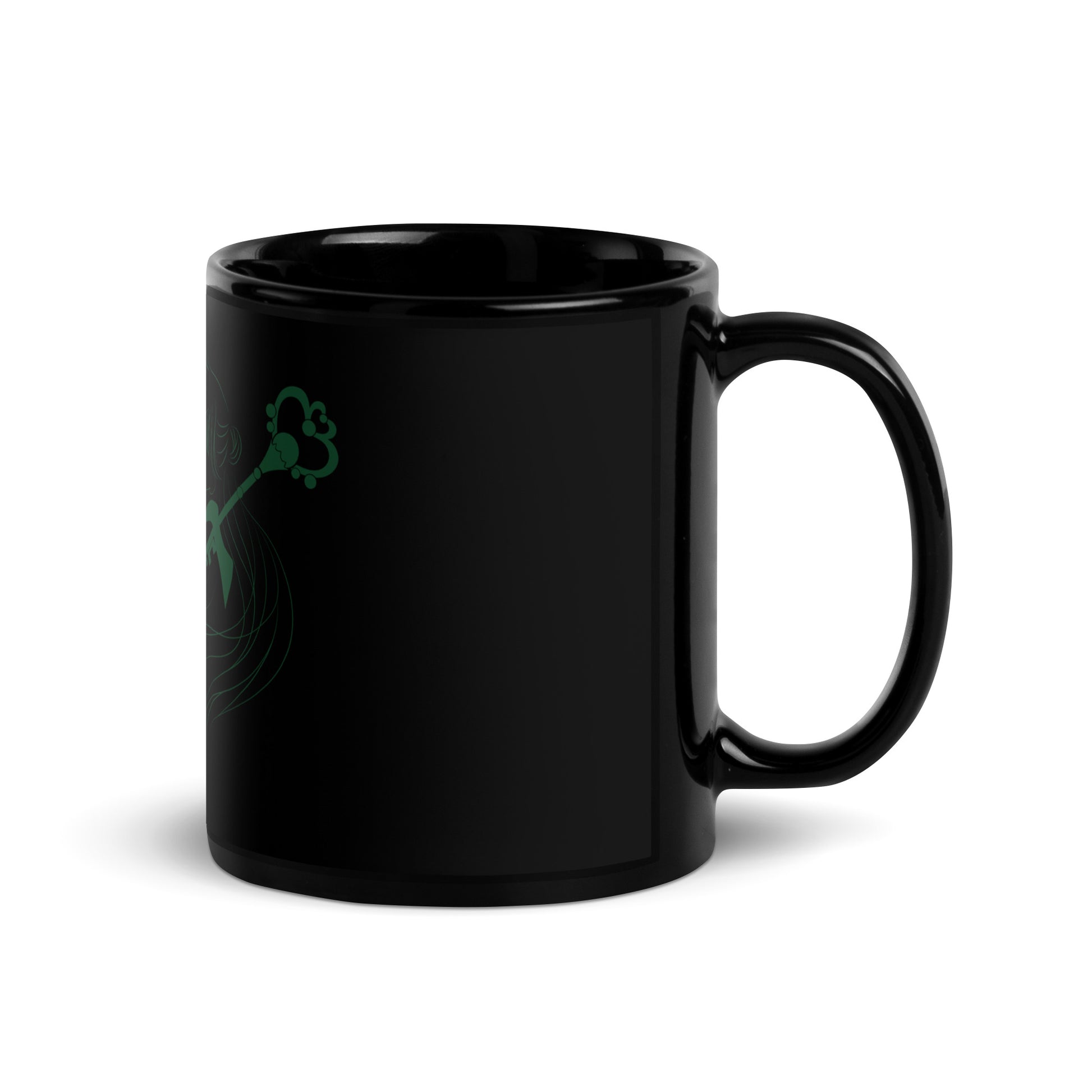 Sailor Pluto Black Glossy Mug (Sailor Moon)