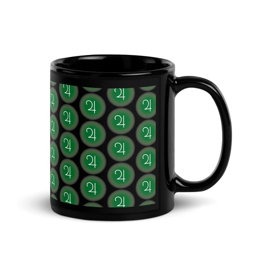 Sailor Jupiter Symbol Black Glossy Mug (Sailor Moon)