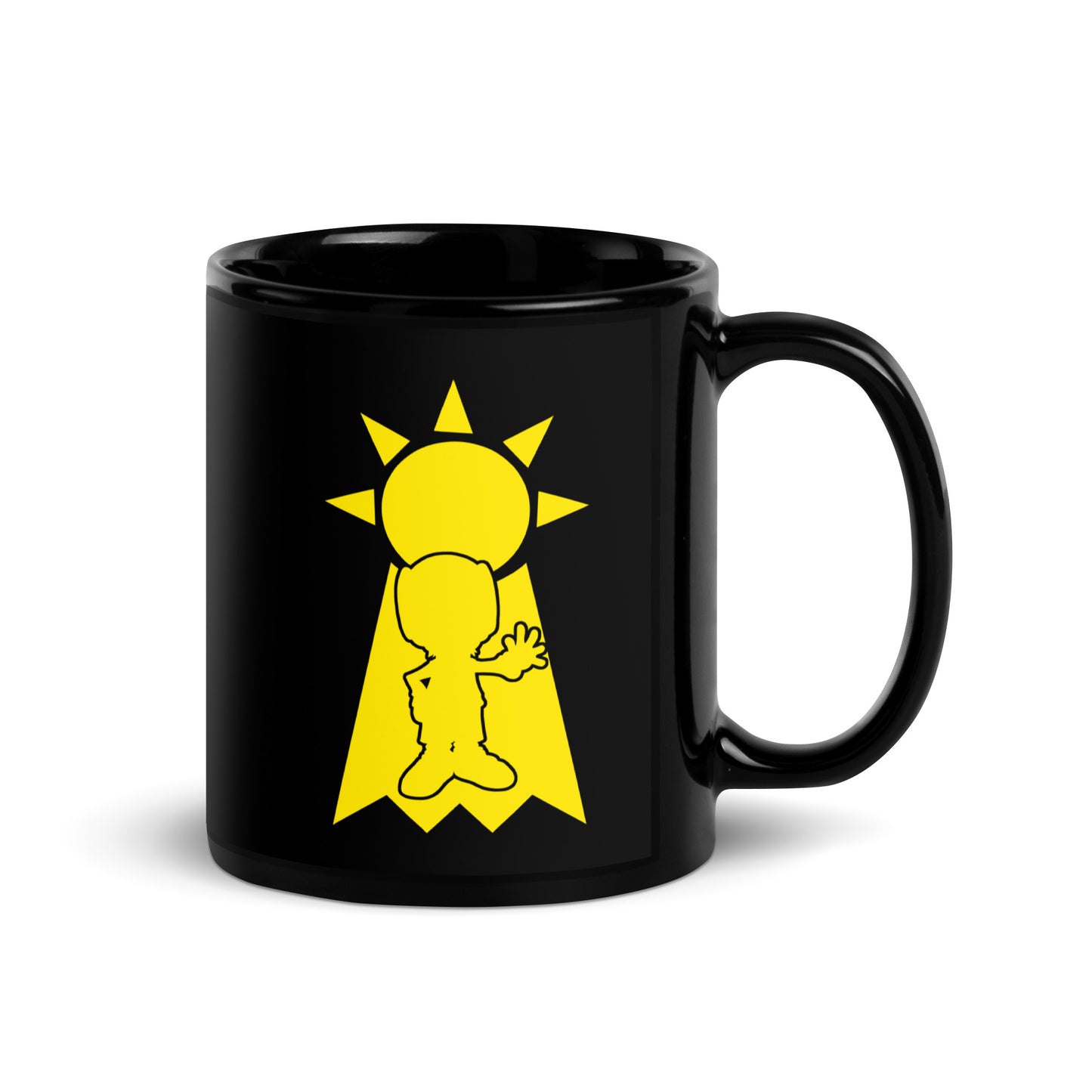 Takeru (T.K.)/Patamon Black Glossy Mug (Digimon)