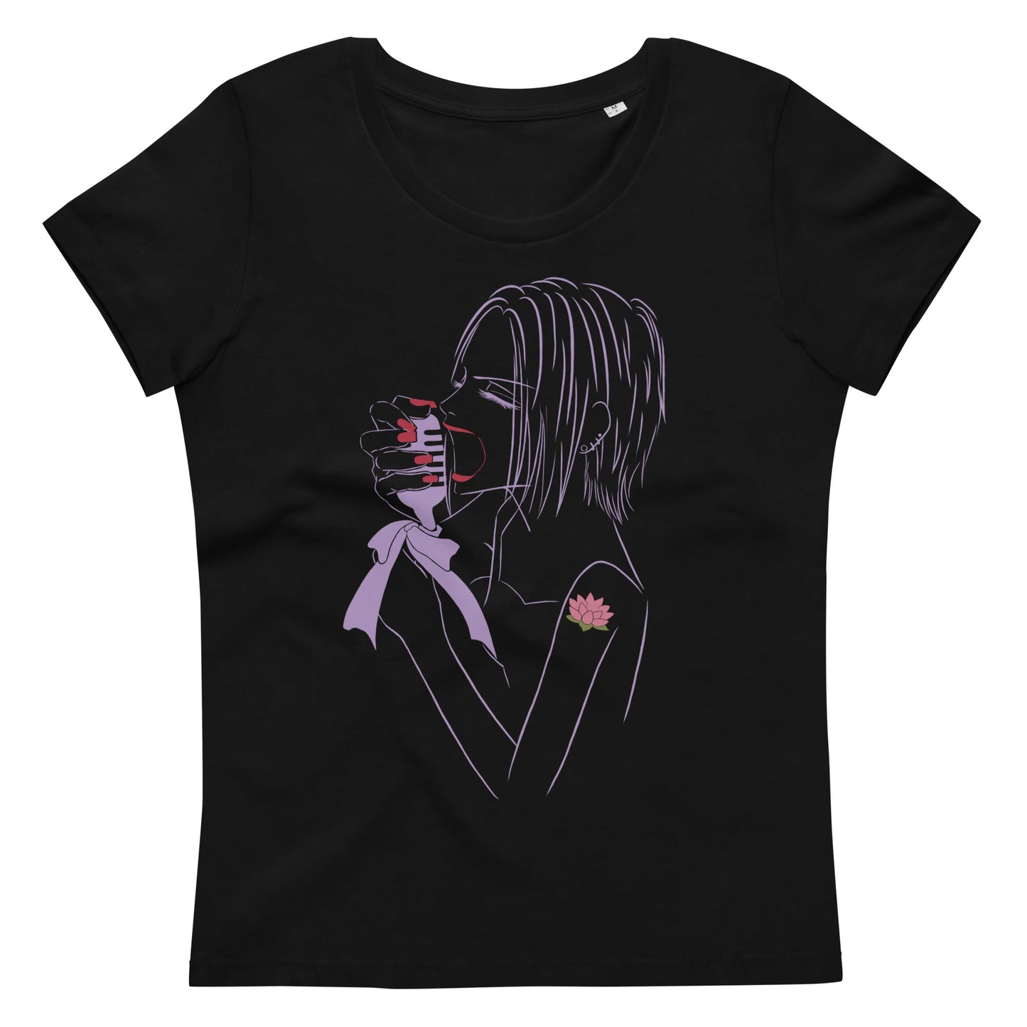 Camiseta ajustada para mujer Nana - Fungi Freak7017185_12108NegroSCamiseta ajustada para mujer Nana