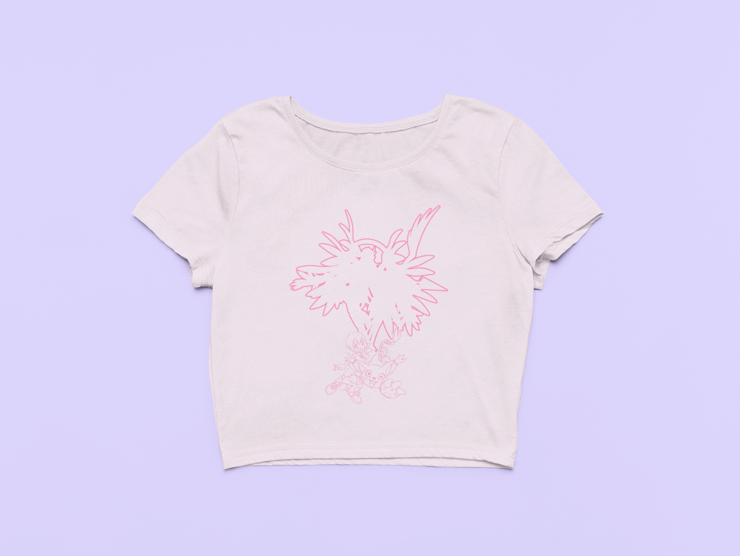 Hikari/Tailmon Crop Tee – Inspired by Digimon Adventure Fungi Freak