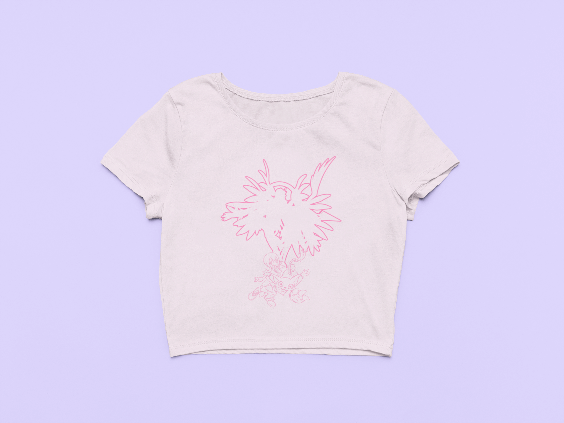 Hikari/Tailmon Crop Tee – Inspired by Digimon Adventure Fungi Freak