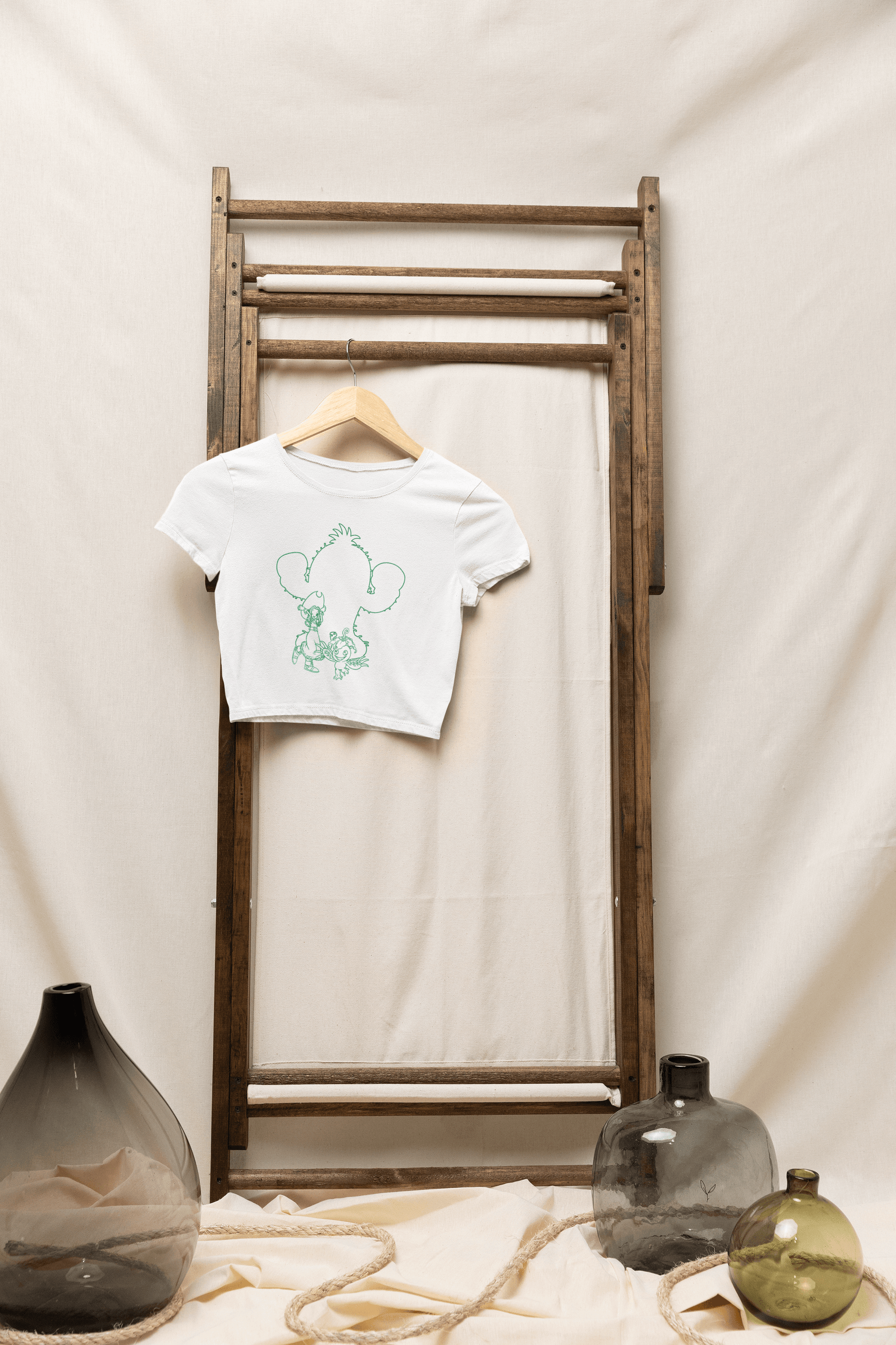Mimi/Palmon Crop Tee – Inspired by Digimon Adventure Fungi Freak