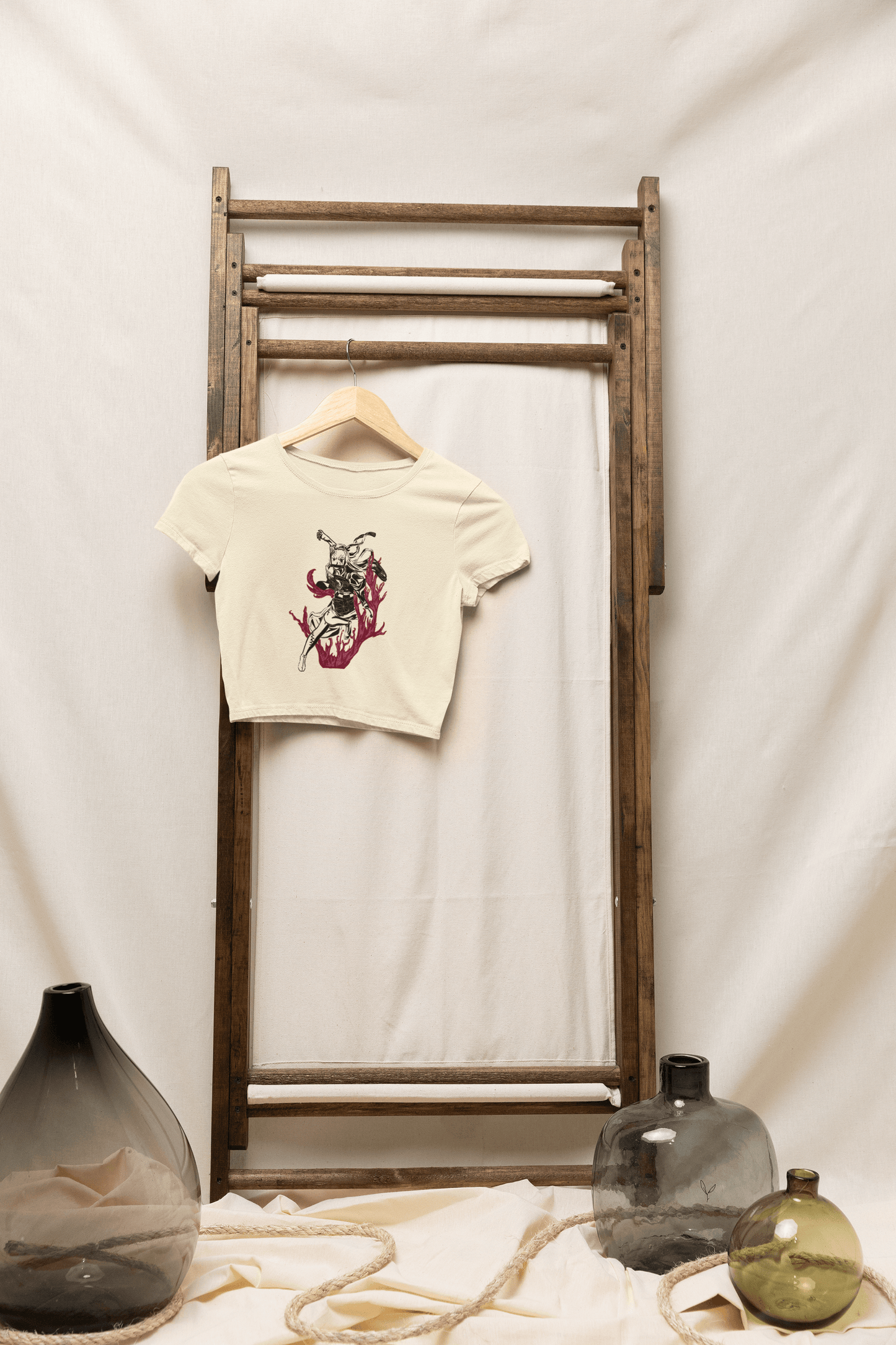 Nezuko Crop Tee - Inspired by Demon Slayer Fungi Freak