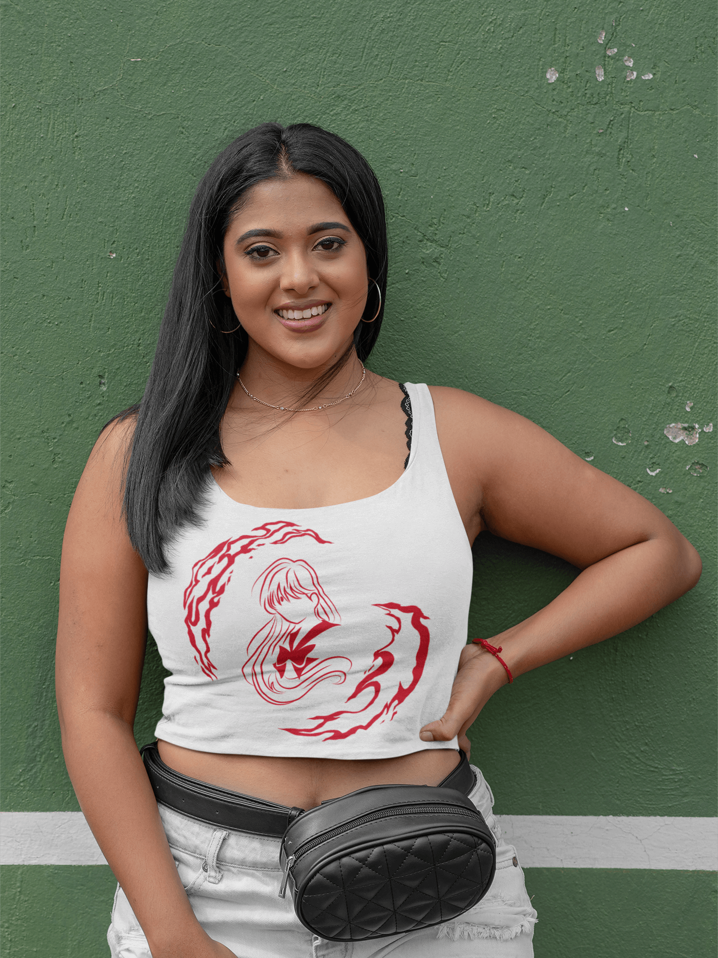Sailor Mars Crop Top – Inspired by Sailor Moon Fungi Freak