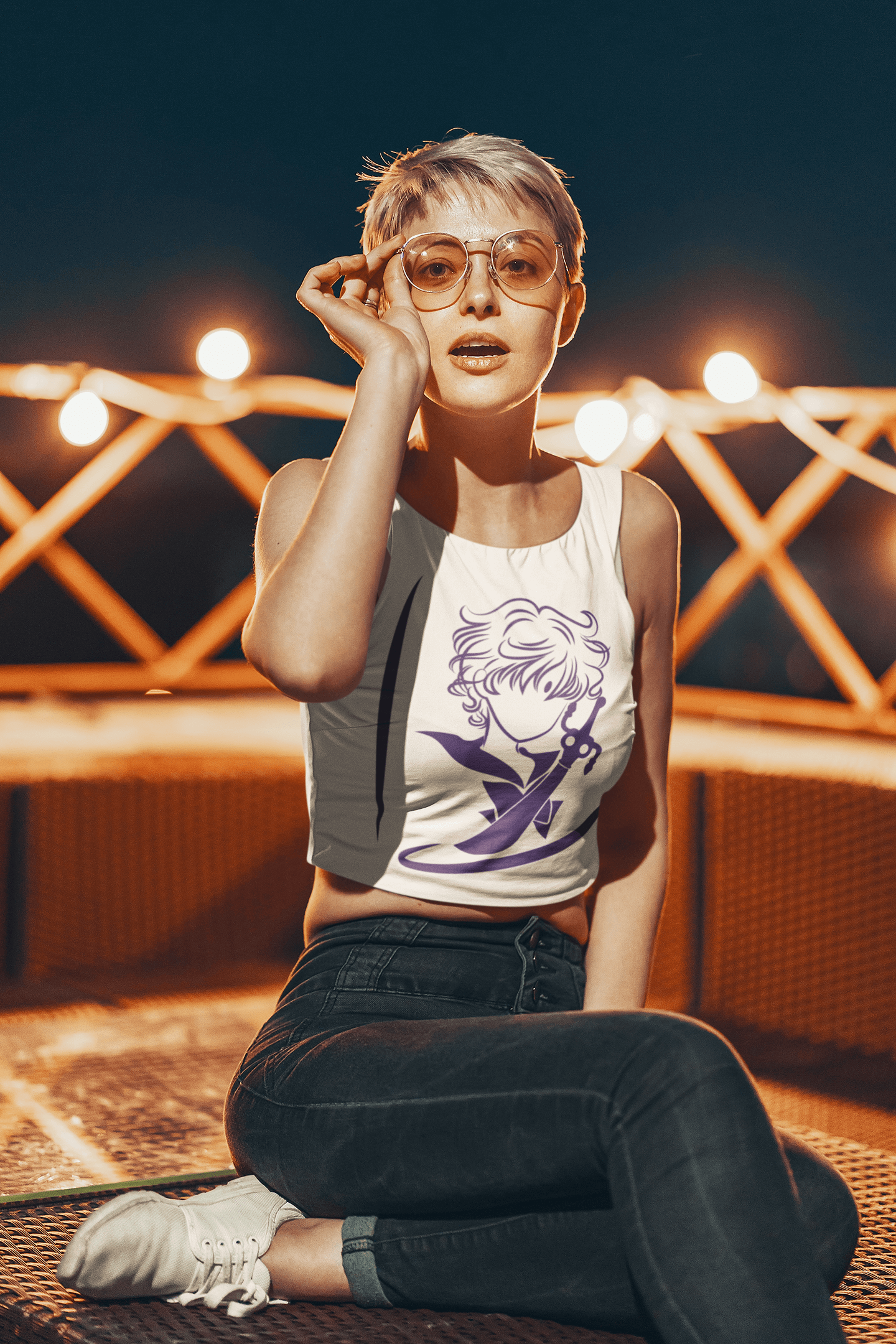 Sailor Uranus Crop Top – Inspired by Sailor Moon Fungi Freak