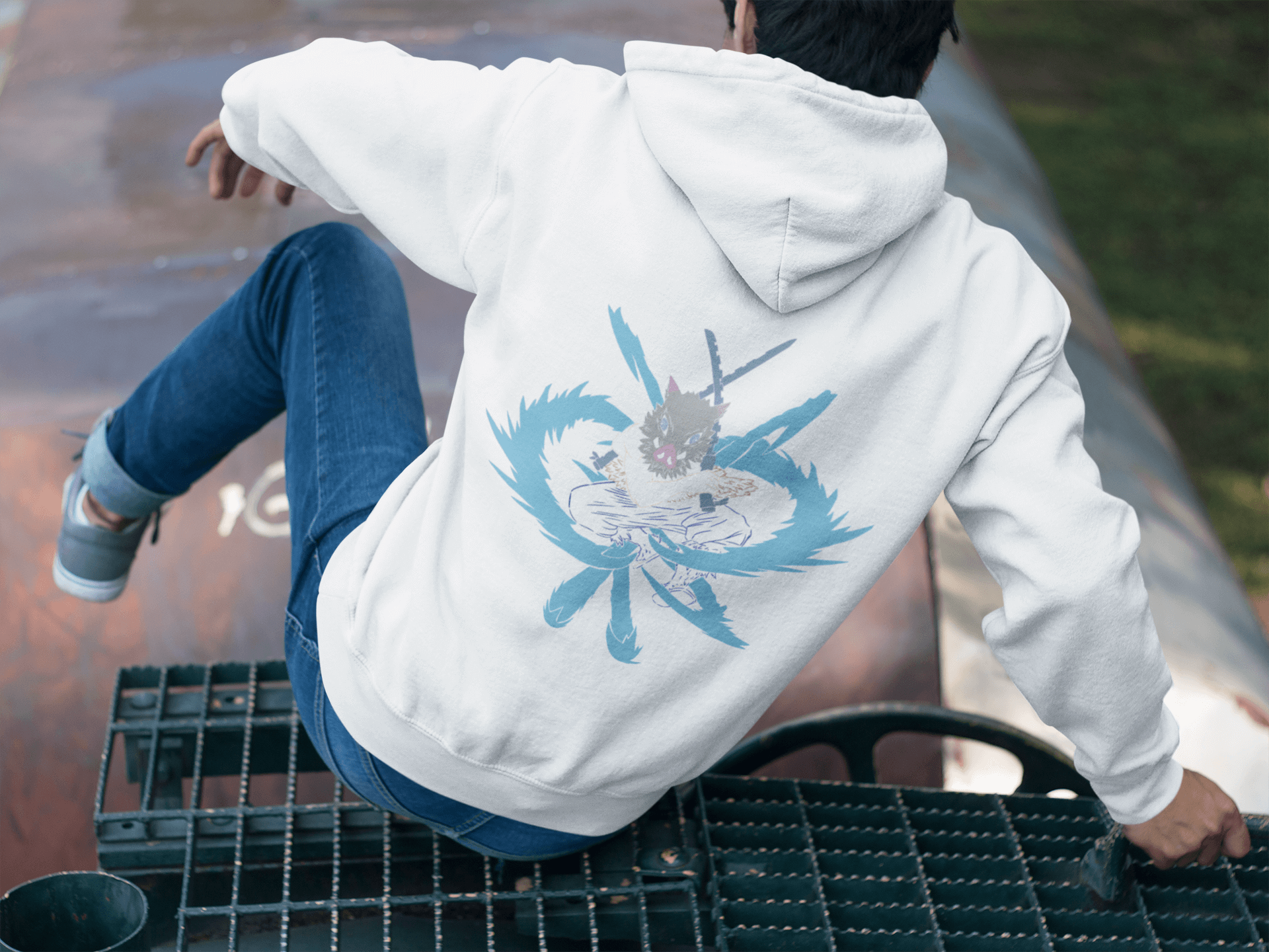 Inosuke Hoodie - Inspired by Demon Slayer Fungi Freak