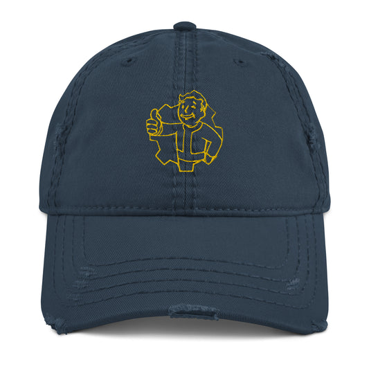 Vault-boy distressed cap (Fallout)