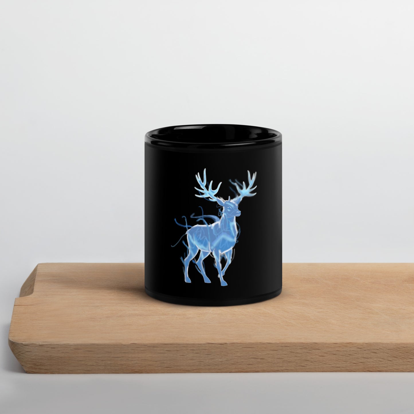 Expecto Patronum Black Glossy Mug (Harry Potter)