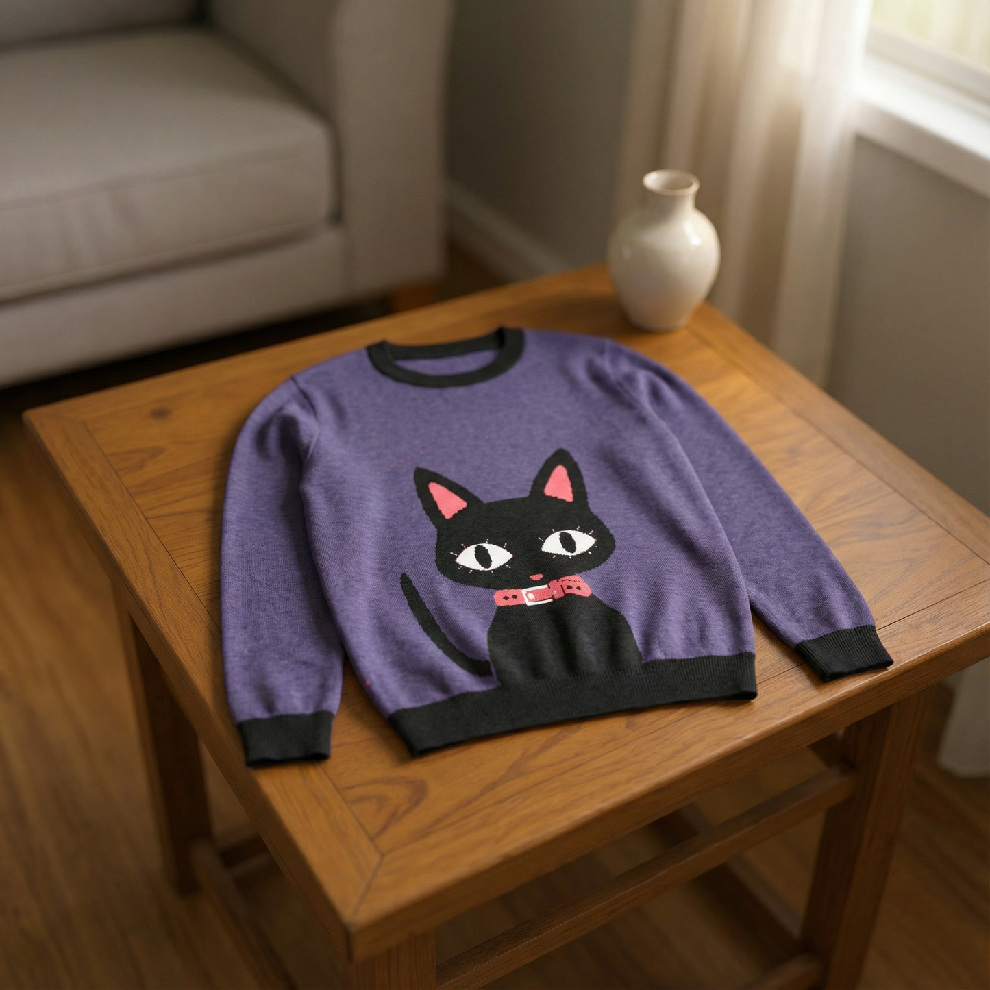 Nana Cat Knitted Sweater – Inspired by Nana Fungi Freak
